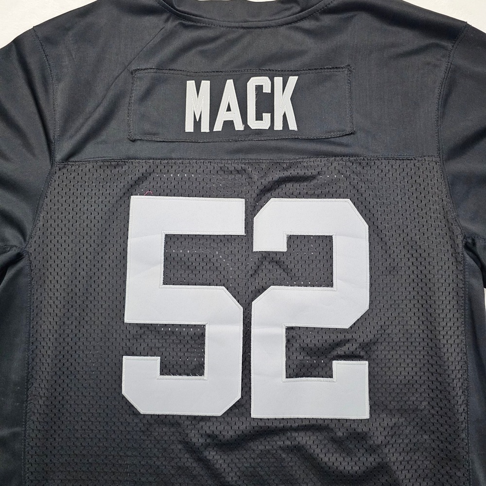 Nike Oakland Raiders Jersey Mens SZ 56 2XL Black Khalil Mack 52 On Field NFL - Picture 11 of 11